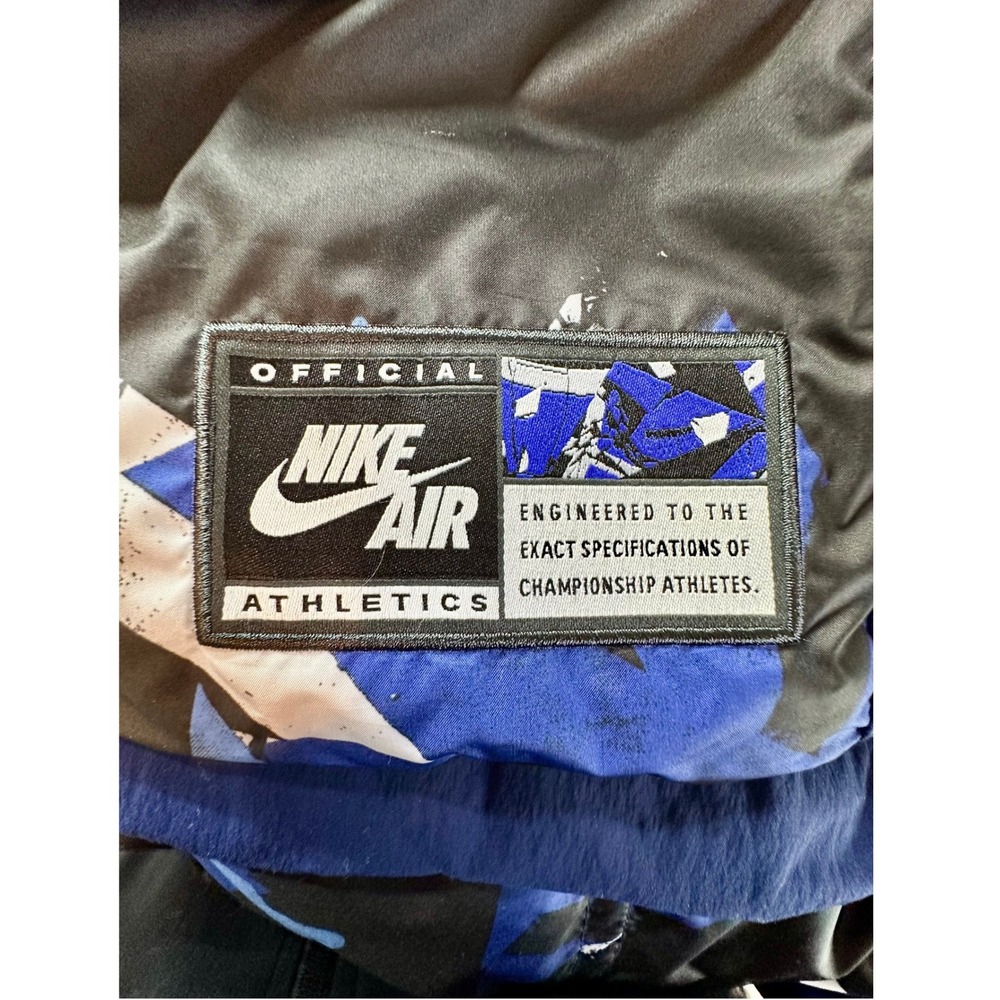 Vintage Nike Air Men's Blue Longline Bomber Jacket - Picture 10 of 12